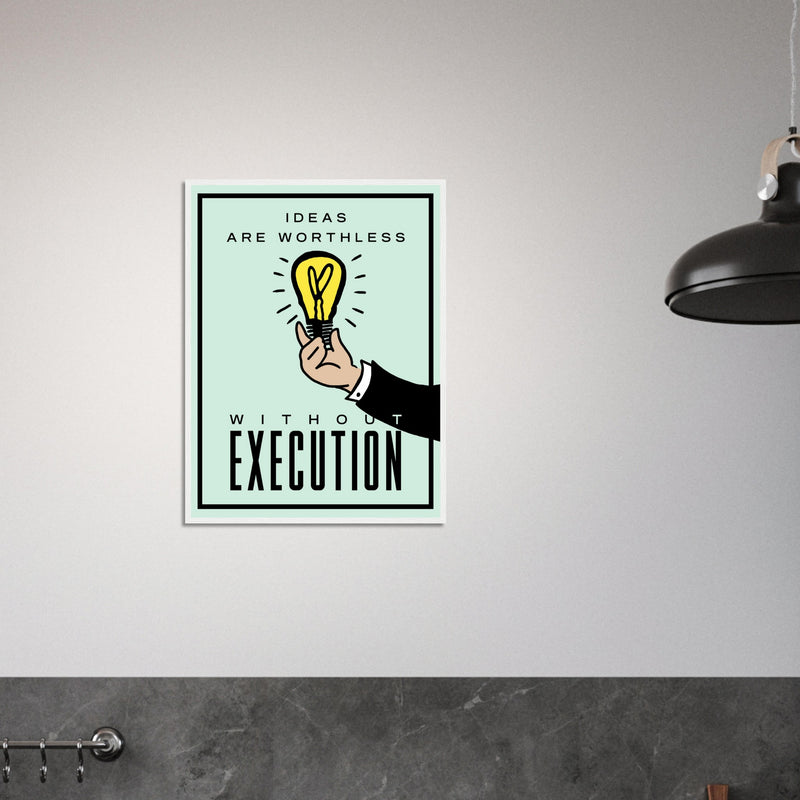 Execution Wooden Framed Poster