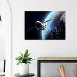 Satellite Art Prints | Space Canvas | Millionaire Mindset Artwork