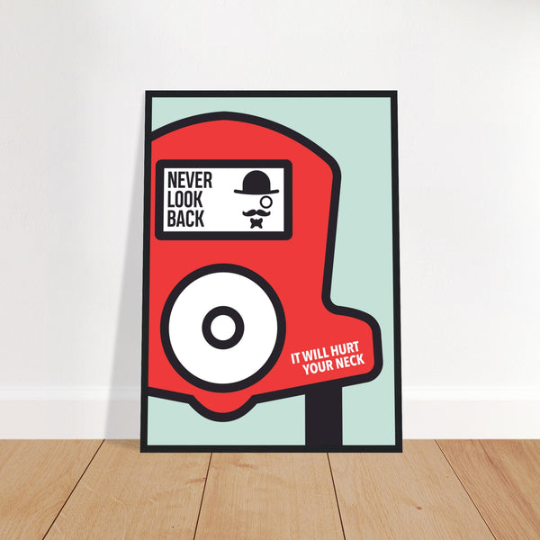 Never Look Back Canvas Art Print Poster | Millionaire Mindset Artwork