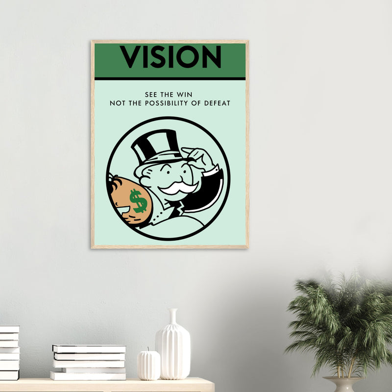 Vision Wooden Framed Poster