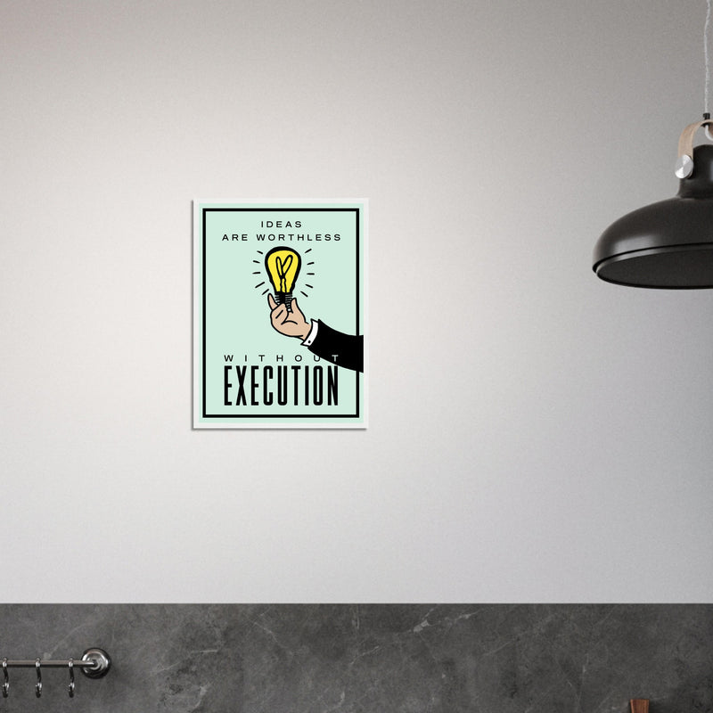 Energetic Office Wall Art Framed Poster | Millionaire Mindset Artwork
