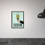 Energetic Office Wall Art Framed Poster | Millionaire Mindset Artwork