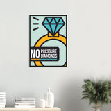 Diamond Canvas Wooden Framed Poster | Millionaire Mindset Artwork