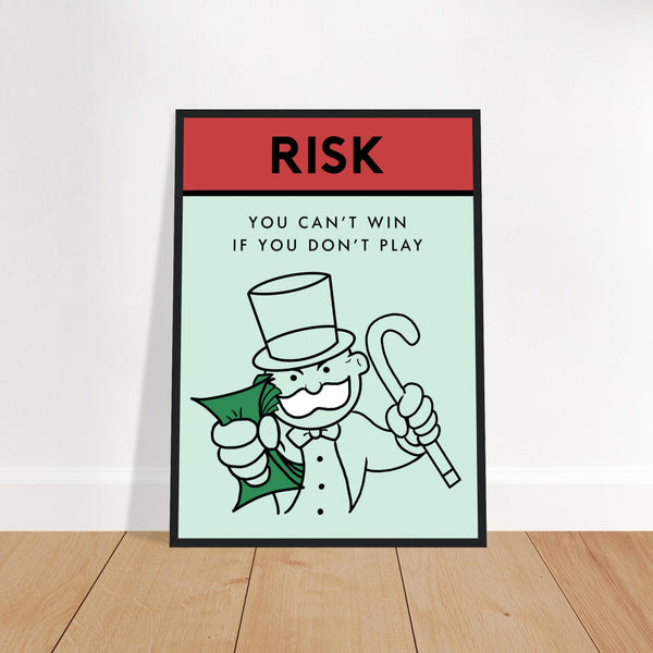 Motivational risk-taking artwork Poster | Millionaire Mindset Artwork