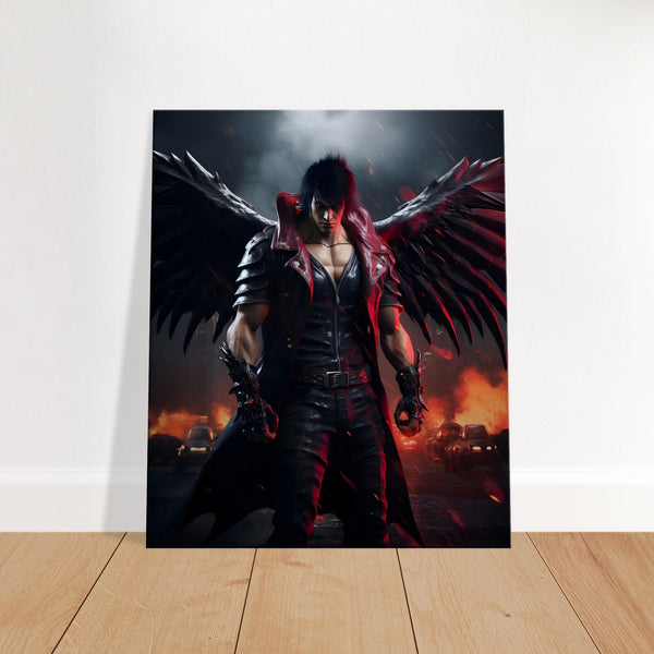 Tekken Jin Kazama Poster Canvas Print | Millionaire Mindset Artwork
