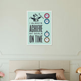 Achieve Wooden Framed Poster