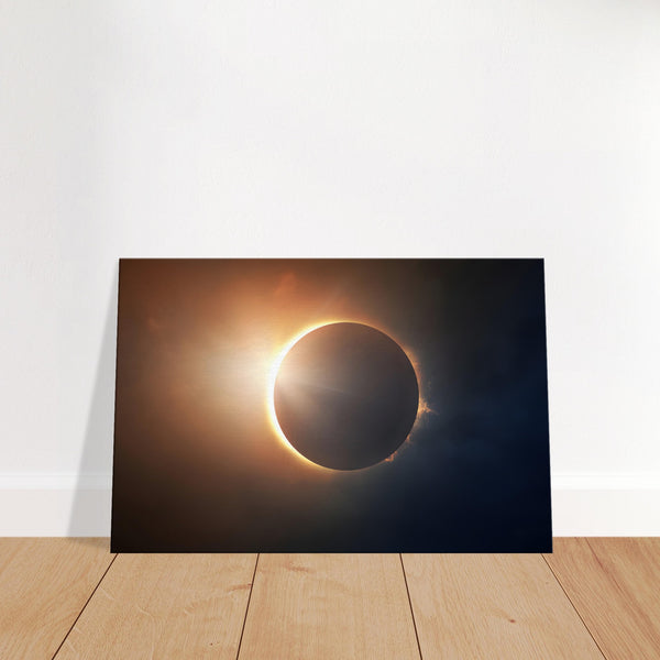 Moon Eclipse Wall Art Canvas Print | Millionaire Mindset Artwork