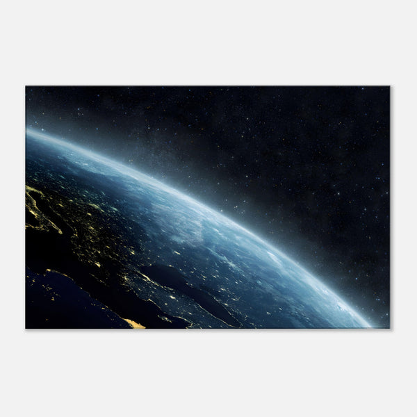 Earth From Space Canvas Print | Space Art| Millionaire Mindset Artwork