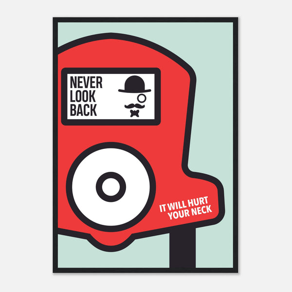 Never Look Back Canvas Art Print Poster | Millionaire Mindset Artwork