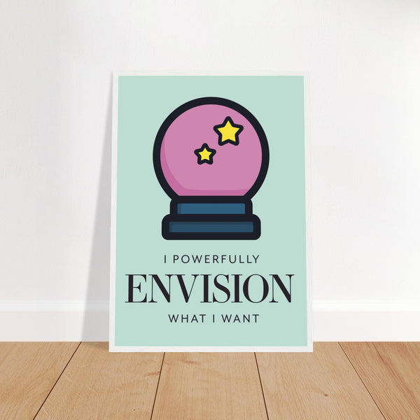 Positive Visualization Wall Art Poster | Millionaire Mindset Artwork