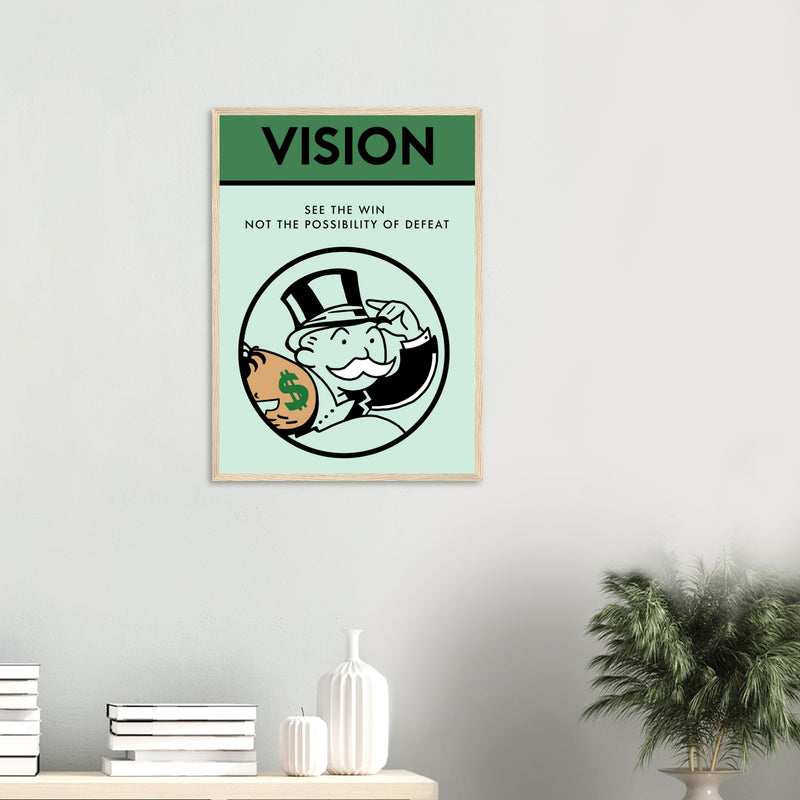 Vision Wooden Framed Poster