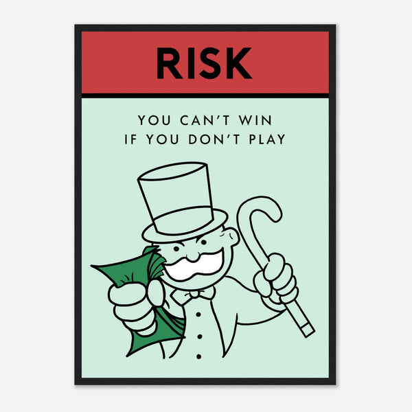 Motivational risk-taking artwork Poster | Millionaire Mindset Artwork