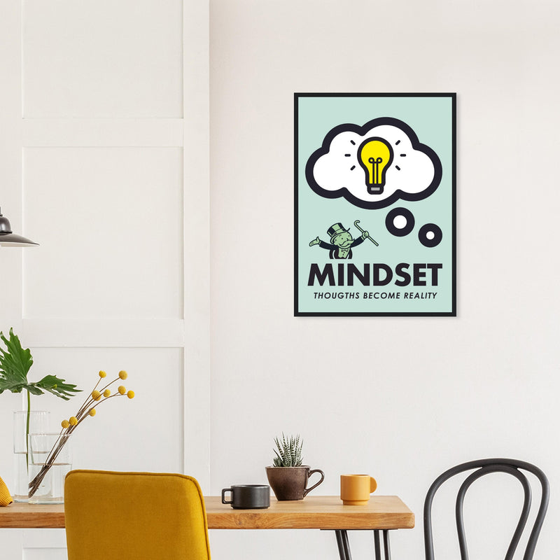 Workspace Inspiration Framed Poster | Millionaire Mindset Artwork