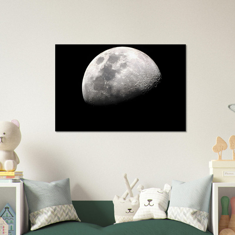 Moon Canvas Wall Art | Half Moon Canvas | Millionaire Mindset Artwork