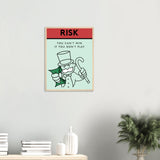 Risk Wooden Framed Poster