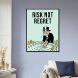 Risk Wooden Framed Poster