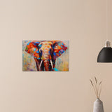 Colorful Elephant Wall Art Canvas Print | Millionaire Mindset Artwork