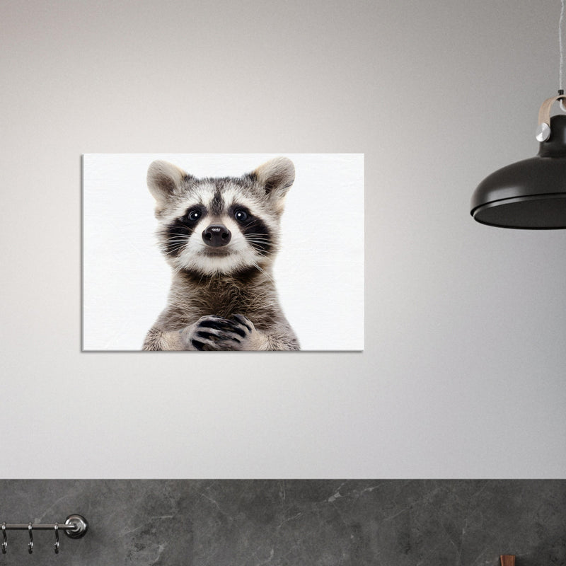 Racoon Canvas Wall Art For Living Room | Millionaire Mindset Artwork