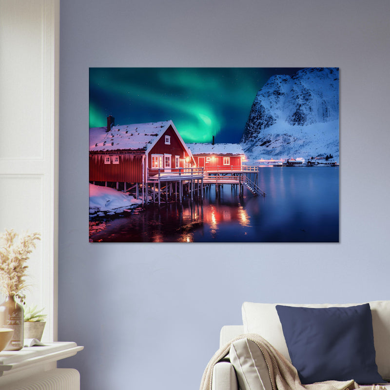 Northern Lights Wall Art Canvas Prints | Millionaire Mindset Artwork