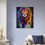 Colorful Lion Wall Art Canvas Print | Millionaire Mindset Artwork