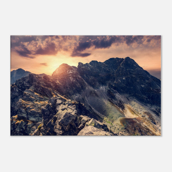 Mountain Landscape Canvas Wall Art Print | Millionaire Mindset Artwork
