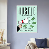 Hustle Wooden Framed Poster