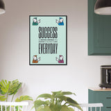 Motivational Office Quotes Canvas Print | Millionaire Mindset Artwork