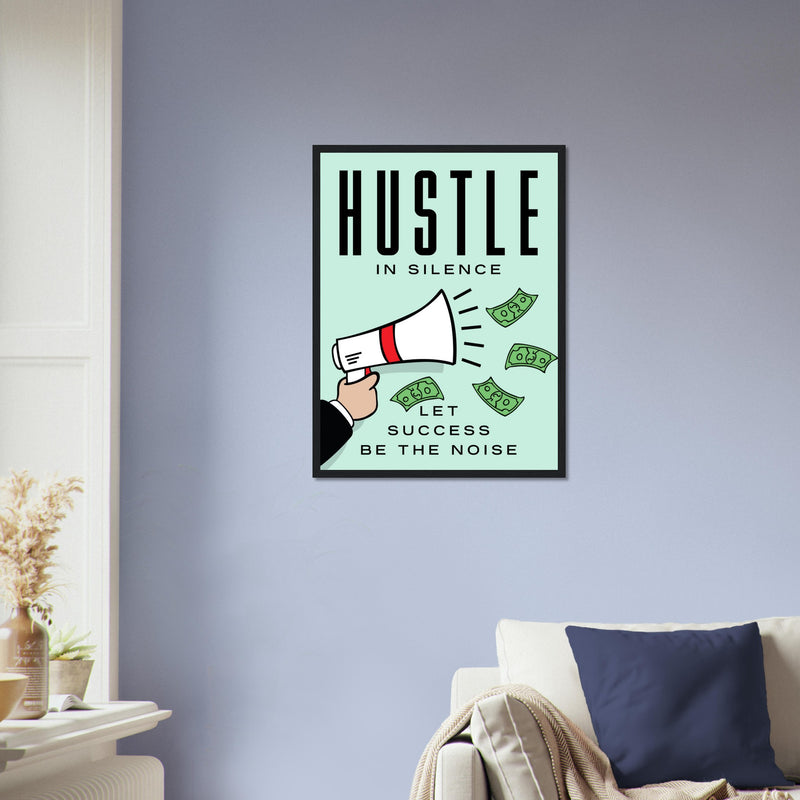 Inspirational Office Wall Canvas Poster | Millionaire Mindset Artwork