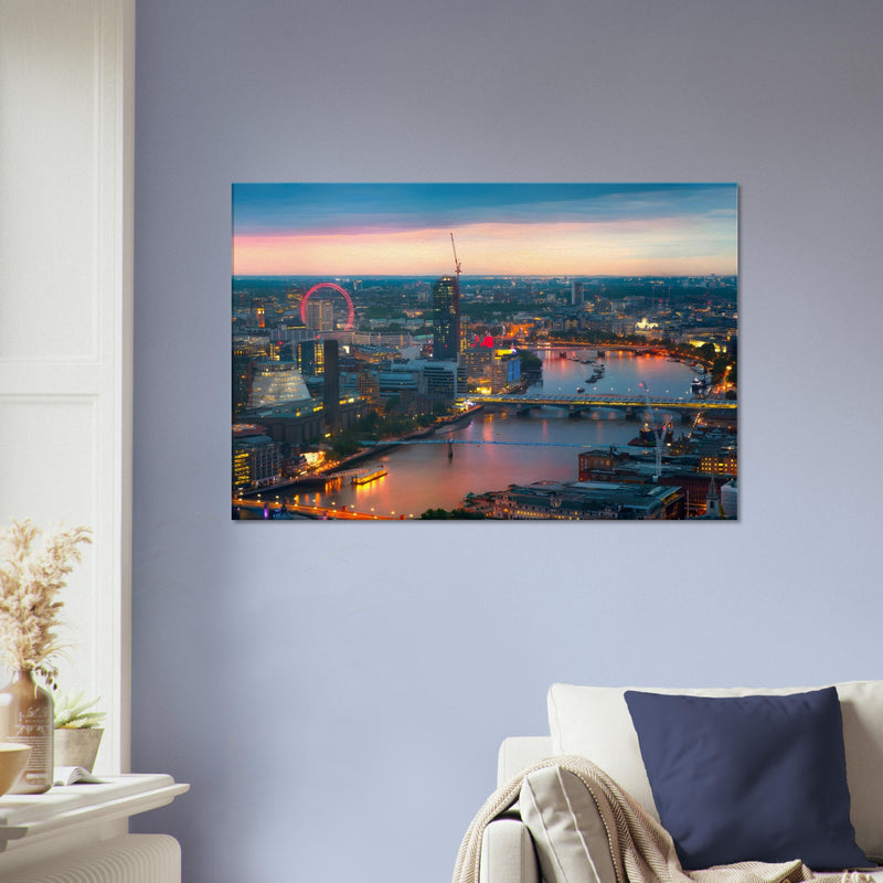 London Wall Art Canvas | London Canvas | Millionaire Mindset Artwork