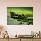 Wall Art Northern Lights | Boat Canvas | Millionaire Mindset Artwork