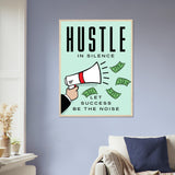 Hustle Wooden Framed Poster