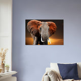 Elephant Bedroom Decor Canvas Print | Millionaire Mindset Artwork