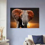 Elephant Bedroom Decor Canvas Print | Millionaire Mindset Artwork