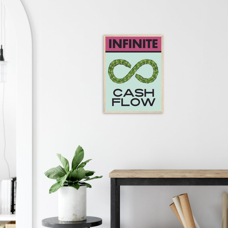 Infinite Wealth Artwork Framed Poster | Millionaire Mindset Artwork