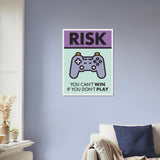 Risk Wooden Framed Poster