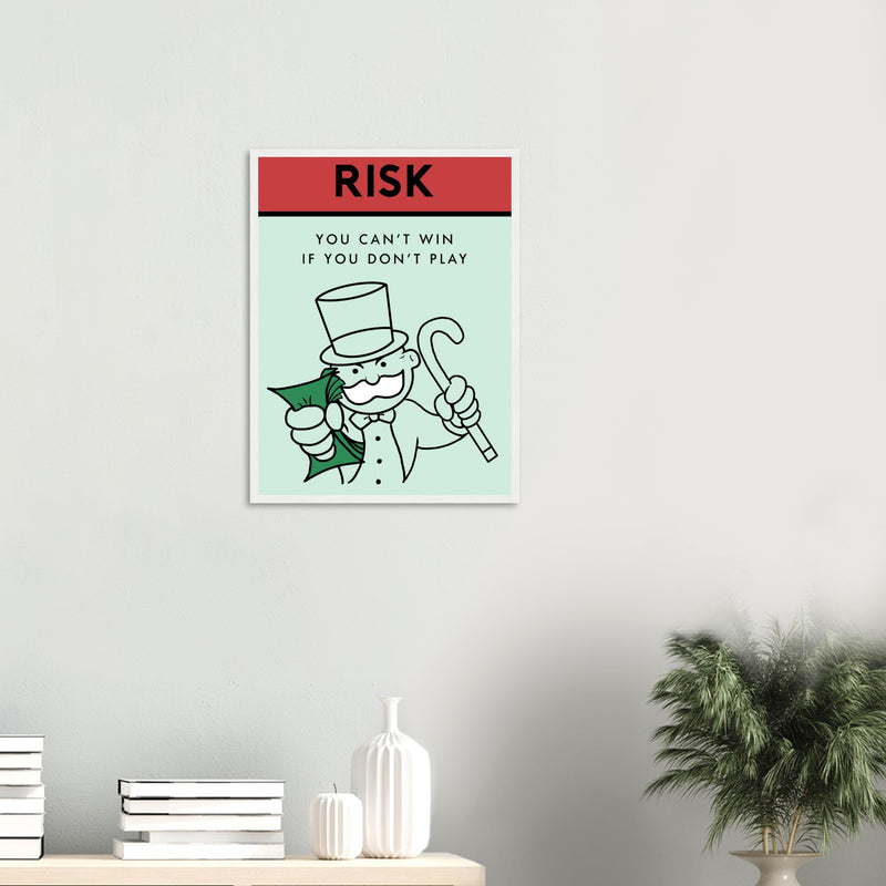 Motivational risk-taking artwork Poster | Millionaire Mindset Artwork