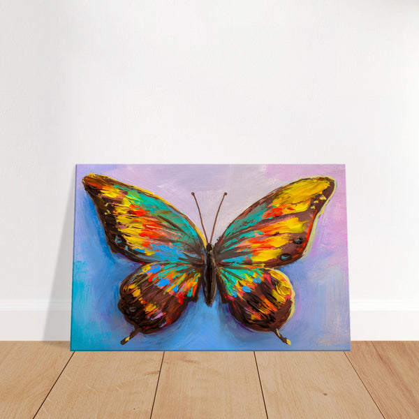 Vibrant Butterfly Canvas Wall Art Print | Millionaire Mindset Artwork