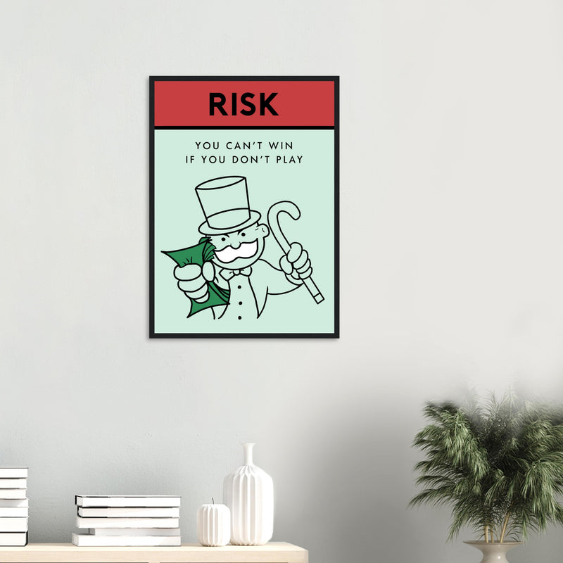 Motivational risk-taking artwork Poster | Millionaire Mindset Artwork