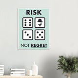 Regret Wooden Framed Poster