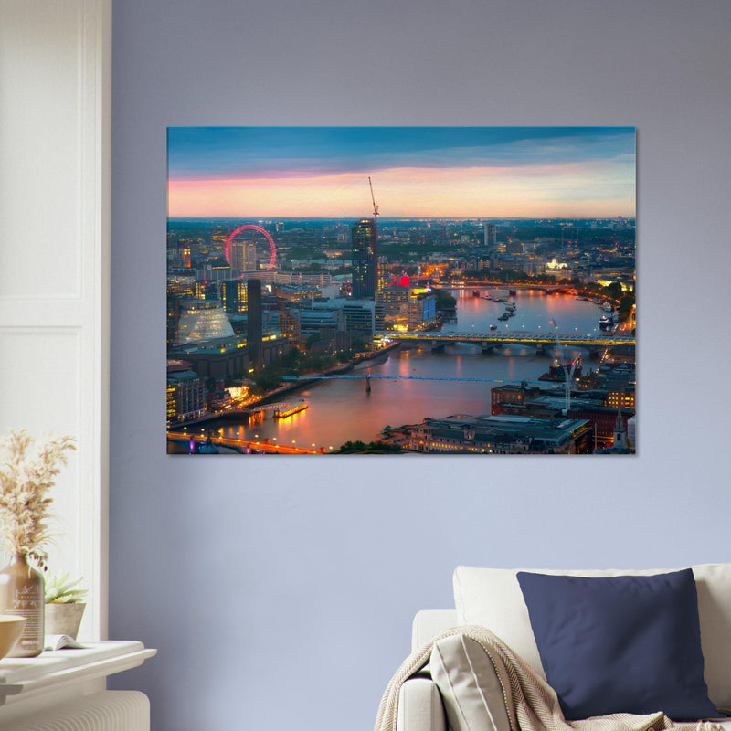 London Wall Art Canvas | London Canvas | Millionaire Mindset Artwork