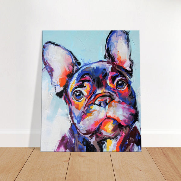 Colorful Dog Canvas Art |Dog Canvas Print| Millionaire Mindset Artwork
