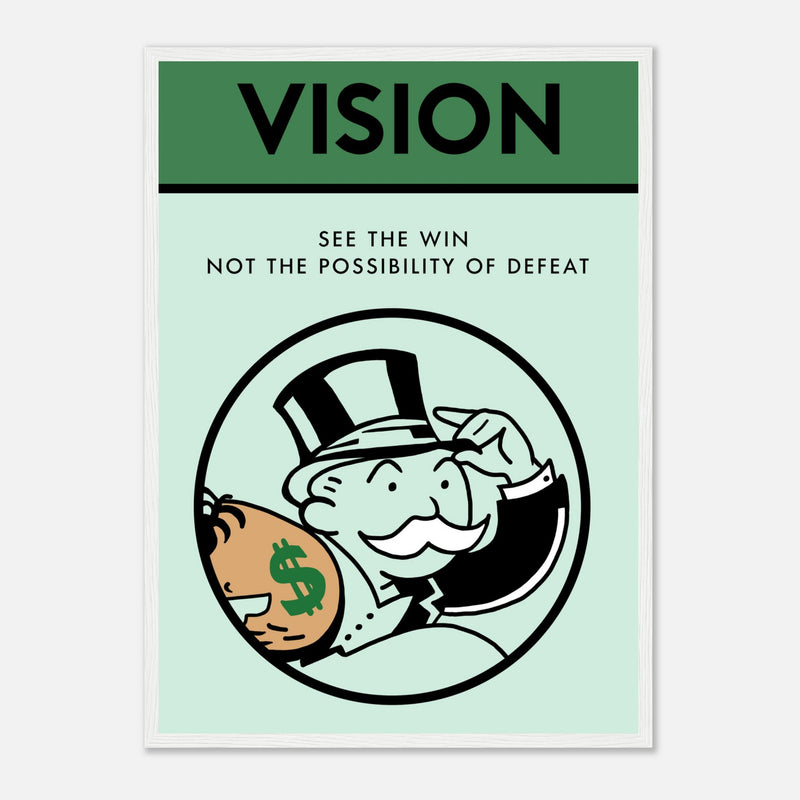 Vision Wooden Framed Poster