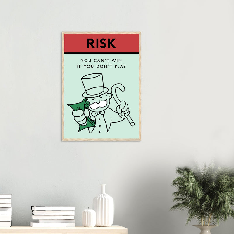 Motivational risk-taking artwork Poster | Millionaire Mindset Artwork