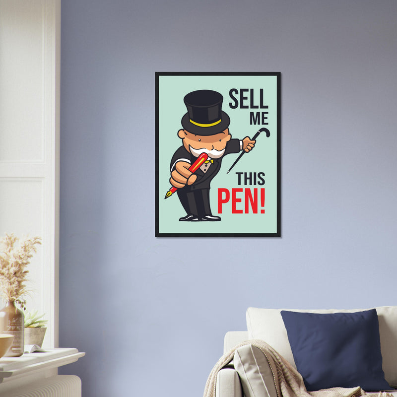 Sell Me Wooden Framed Poster