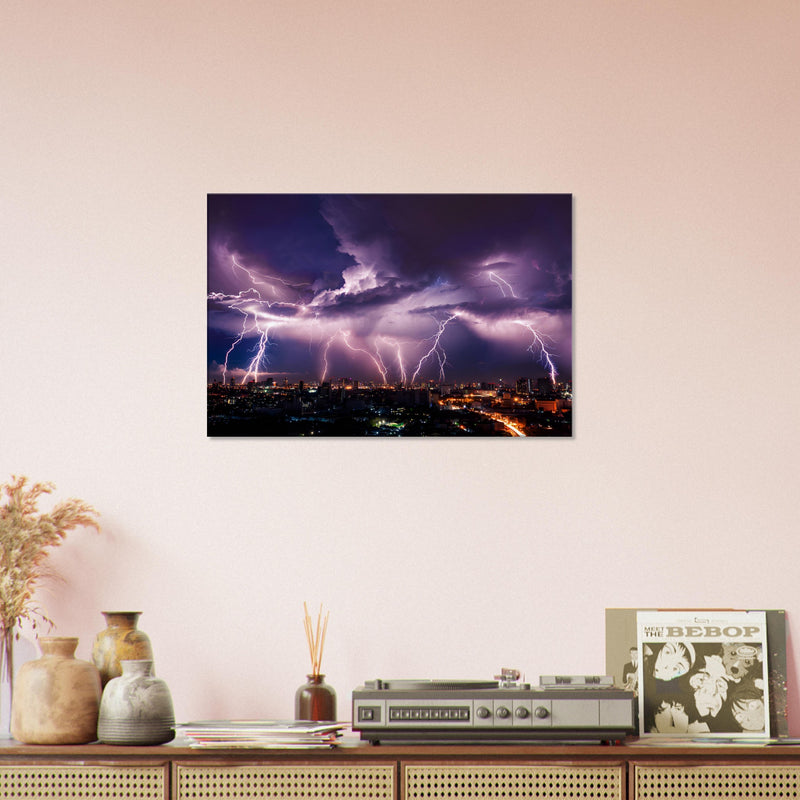 Thunder Storm Canvas Wall Art Print | Millionaire Mindset Artwork