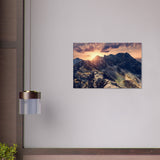 Mountain Landscape Canvas Wall Art Print | Millionaire Mindset Artwork