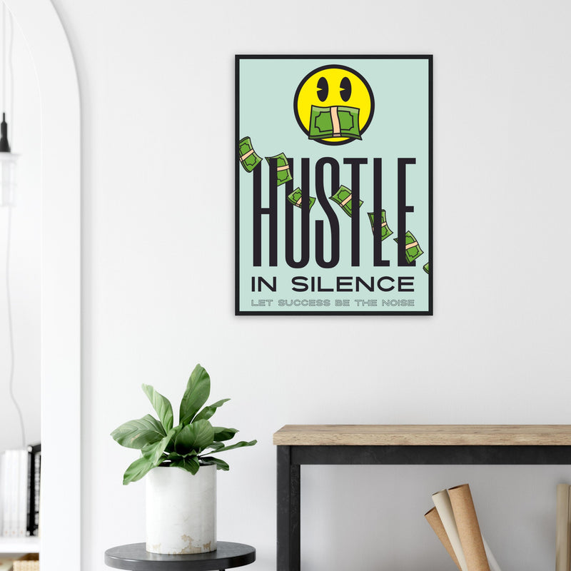 Motivational Wall Art Wooden Framed | Millionaire Mindset Artwork