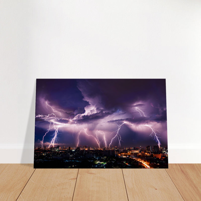 Thunder Storm Canvas Wall Art Print | Millionaire Mindset Artwork