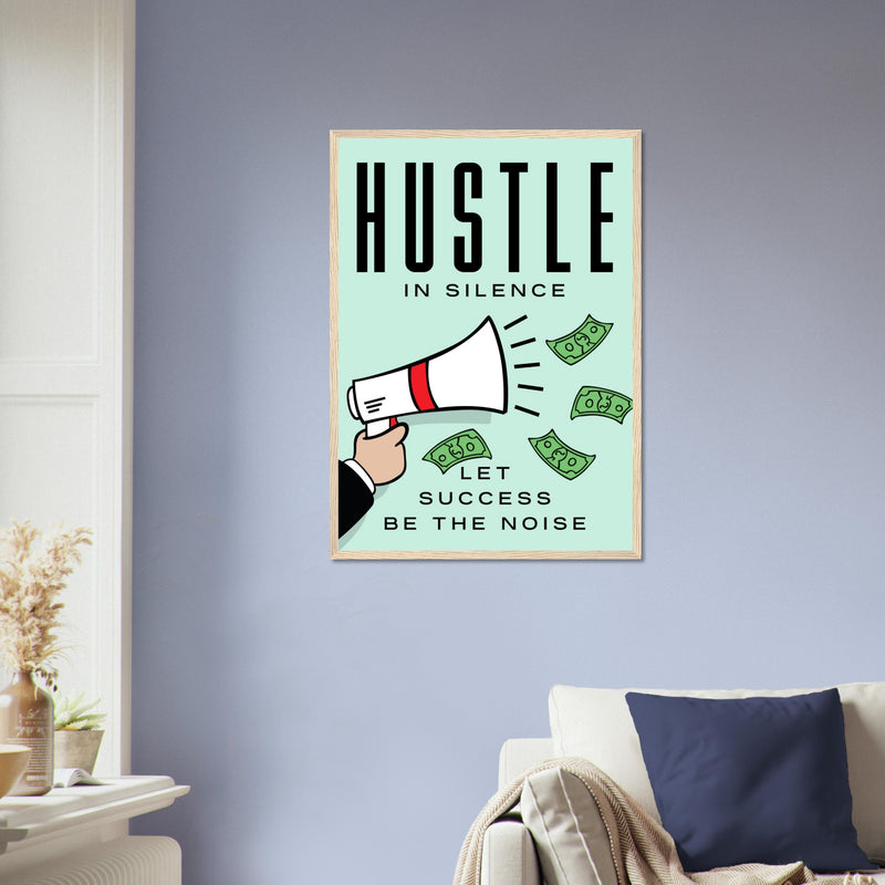 Inspirational Office Wall Canvas Poster | Millionaire Mindset Artwork