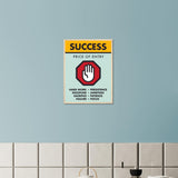 Success Wooden Framed Poster